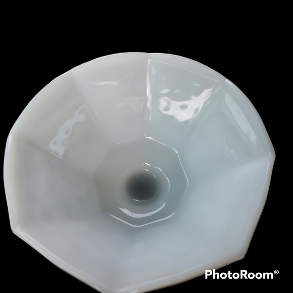 EC Vintage Anchor Hocking Footed Bowl/ Milk Glass/ 1970s/ Traditional - Picture 3 of 4